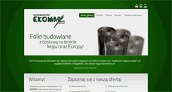Desktop Screenshot of ekomax.pl